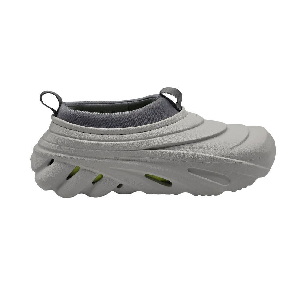 Crocs Echo Storm Mens 7 Womens 9 Gray Slip On Shoes 209414-1NF